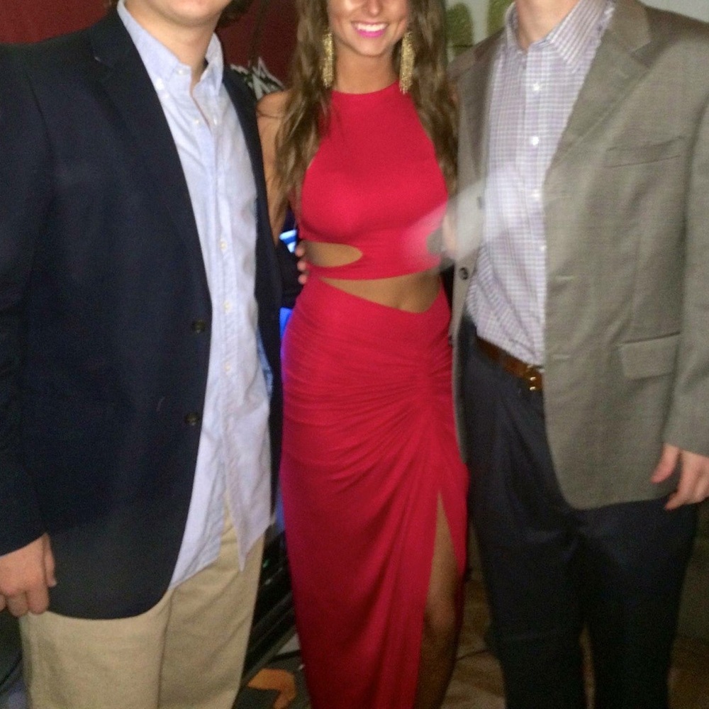 Red Two Piece Dress